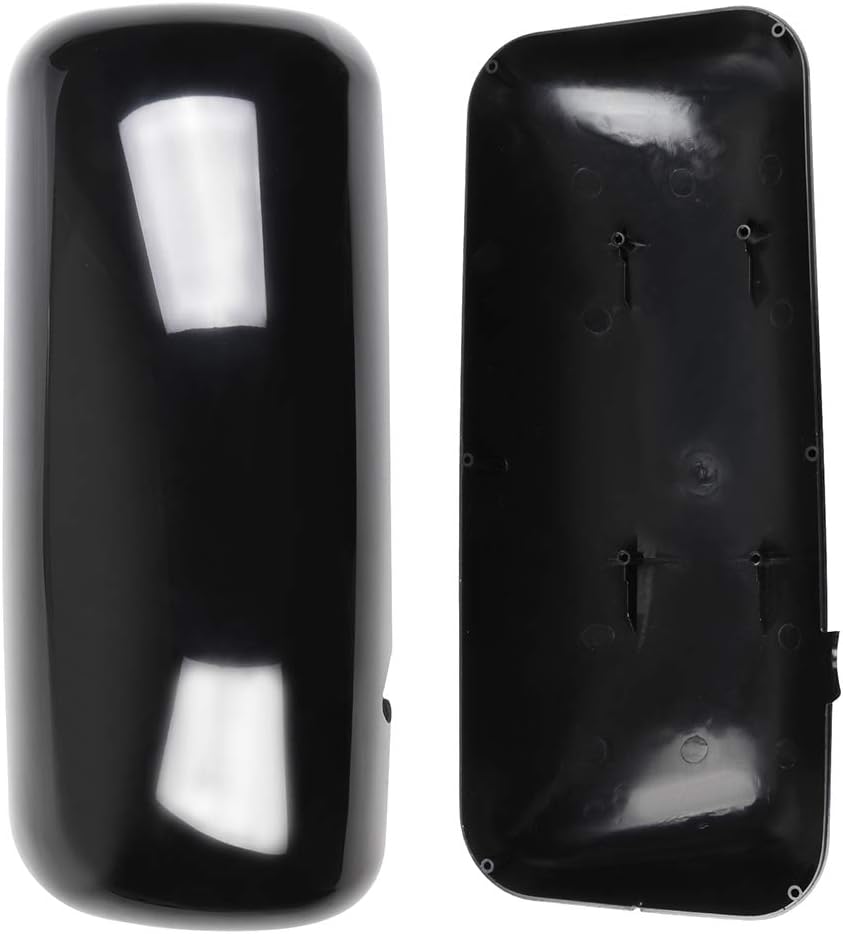 ECCPP Rear View Mirror Cap, Pair Truck Mirror Cap Fit 2008-2016 For Kenworth T660 T600 T370 T270 T800 Driver Side And Passenger Side Black Housing Rh Car Mirror Lens