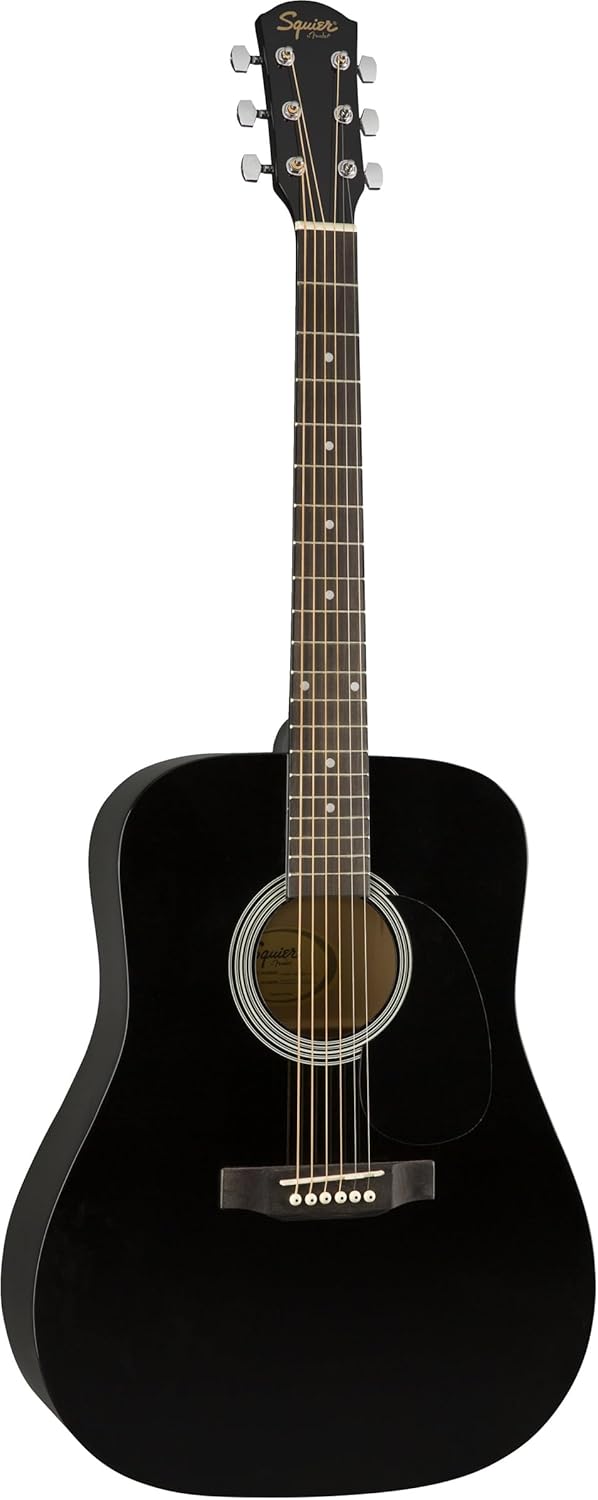 Squier SA-150 Dreadnought Acoustic Guitar, Black