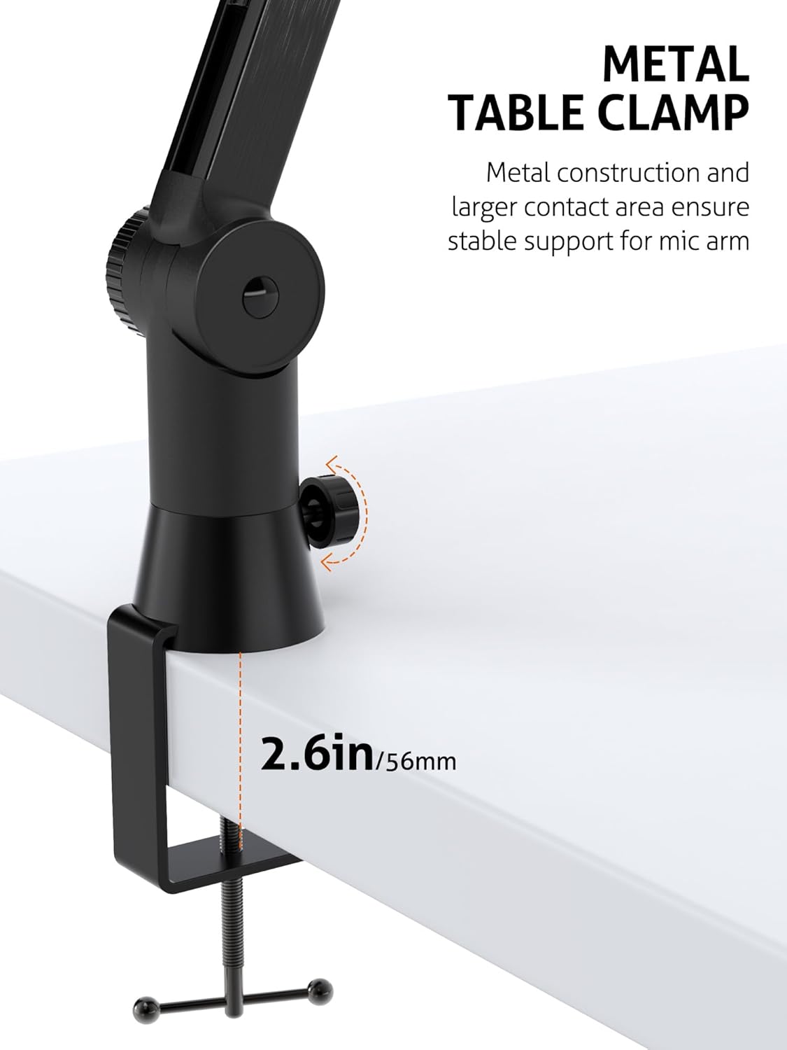 SUNMON HyperX QuadCast Boom Arm - Upgraded Heavy Duty Mic Arm with HyperX QuadCast Pop Filter, 360° Rotatable Microphone Arm for QuadCast S