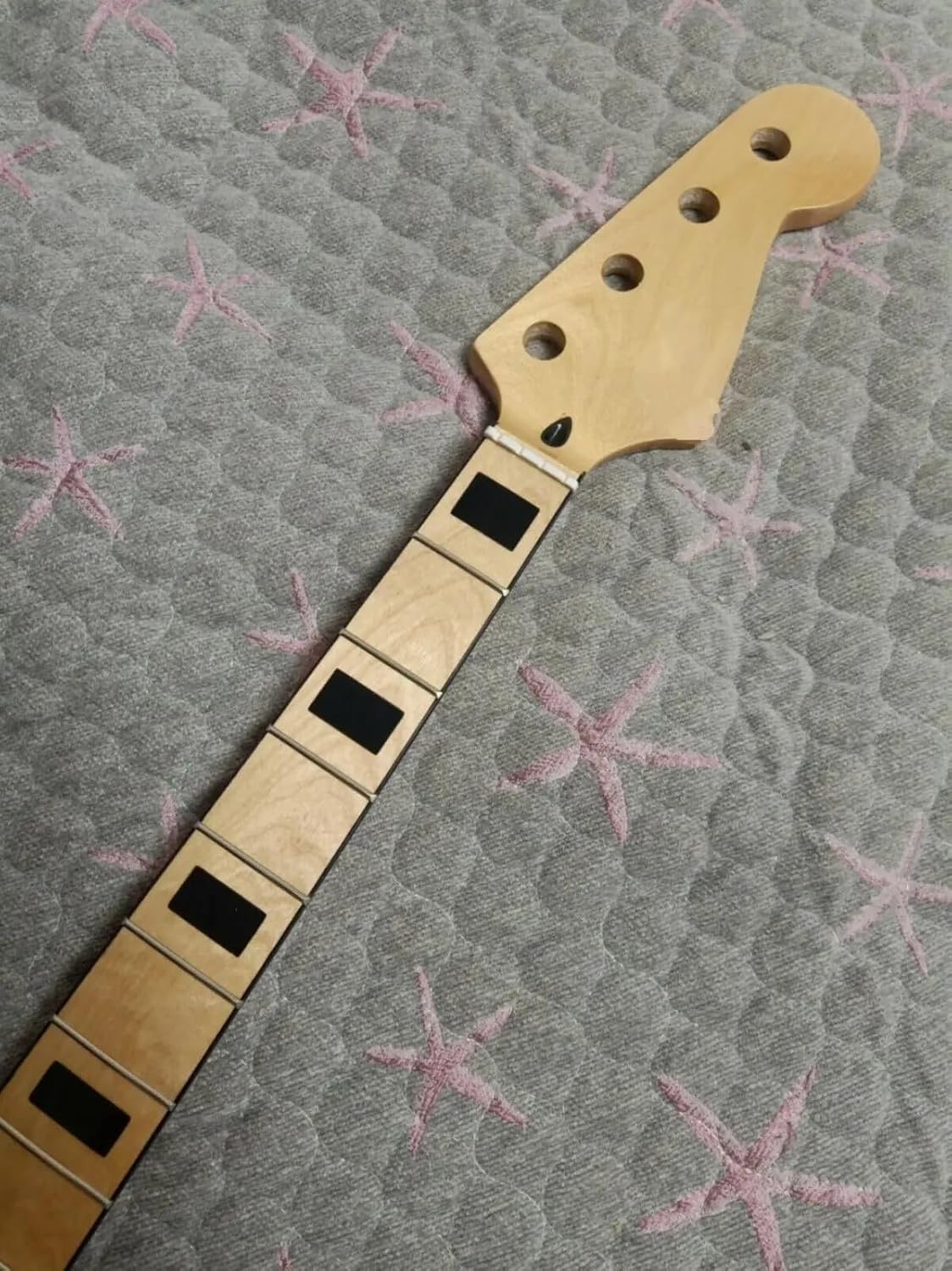 20 Fret Electric Precesion Bass Neck Durable Classic Block Inlay Selected Canada Maple Diy Upgrade