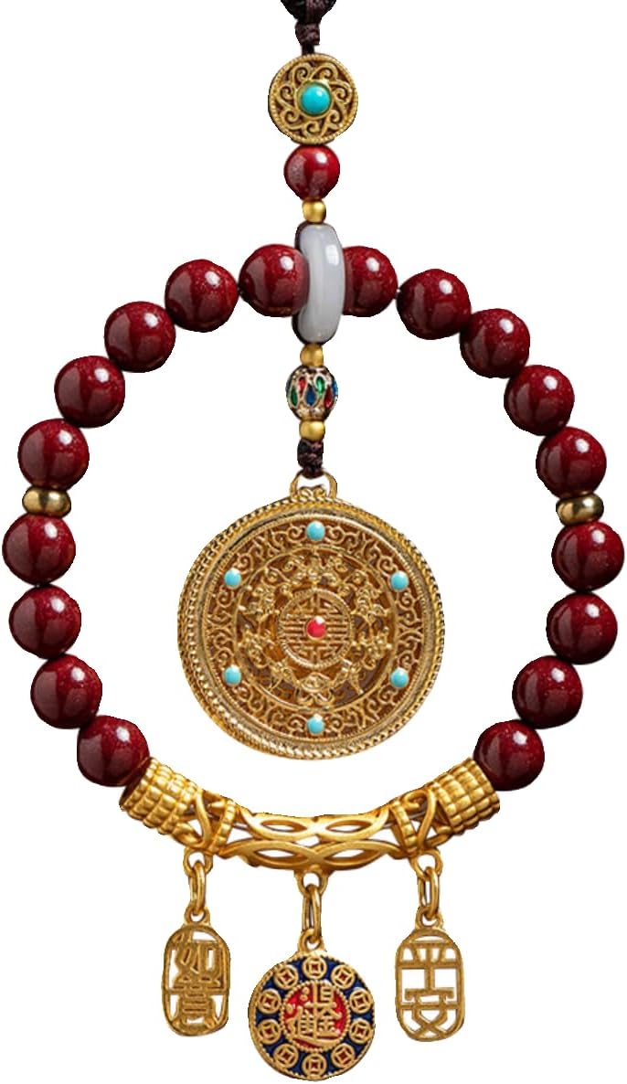 Vermilion Sand Car Interior Accessories High-end Car Mounted Rearview Mirror Pendant Decoration