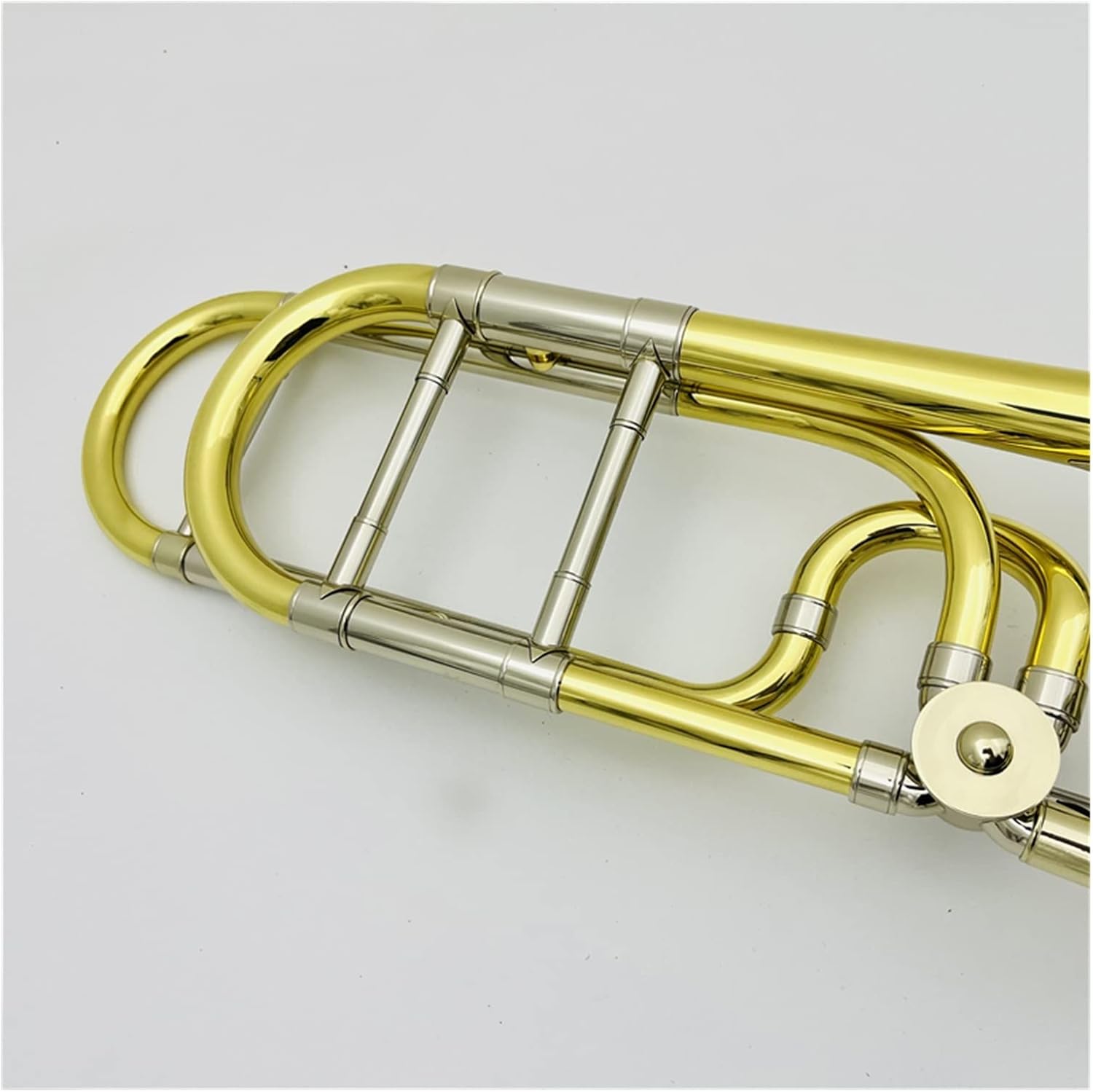 TSTS Trombone Bb/f Brass Plated Instrument with Case Accessories Beginner Trombone