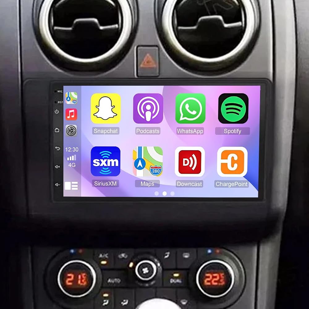 2+64G Car Stereo for Nissan Qashqai 2007-2011 with Wireless Carplay&Android Auto,7 Inch Android 15 Touchscreen Bluetooth Car Radio with GPS, WiFi, FM Radio,Backup Camera,SWC,MIC