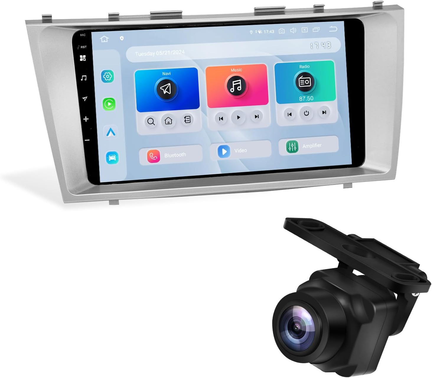 Dasaita Android 13 Car Stereo for Toyota Camry 2007-2011 with 1080P Camera, Wireless Carplay/Android Auto, 9