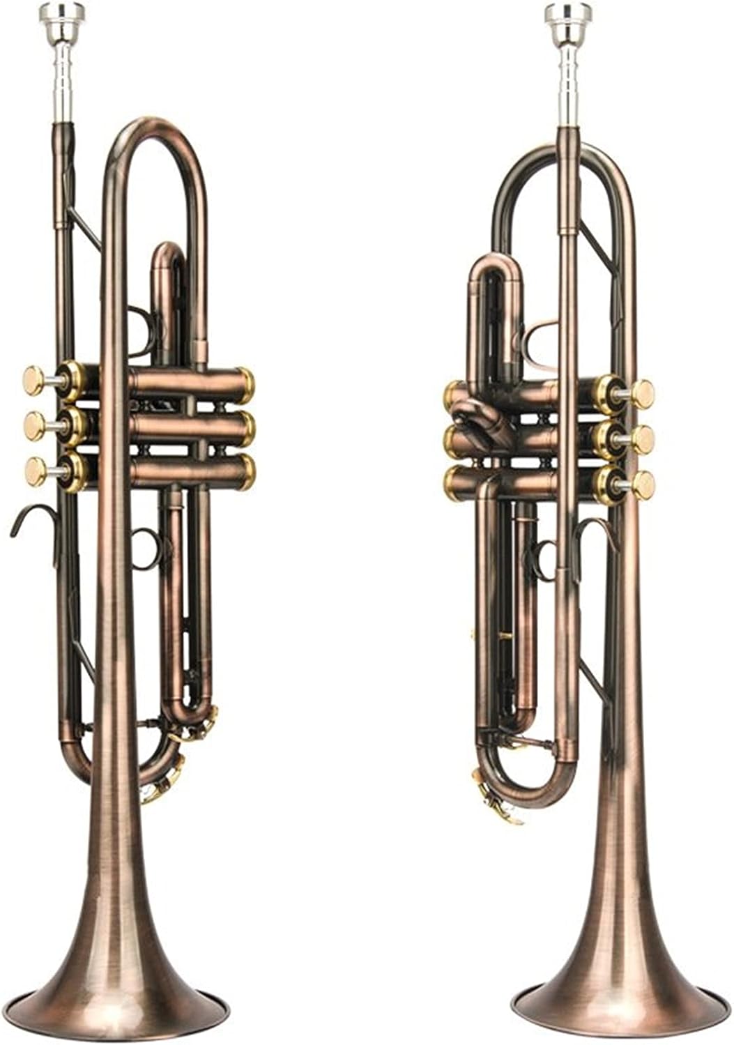 Antique Trumpet Instrument B Flat Wind Trumpet Trumpets Beginner Trumpet Set