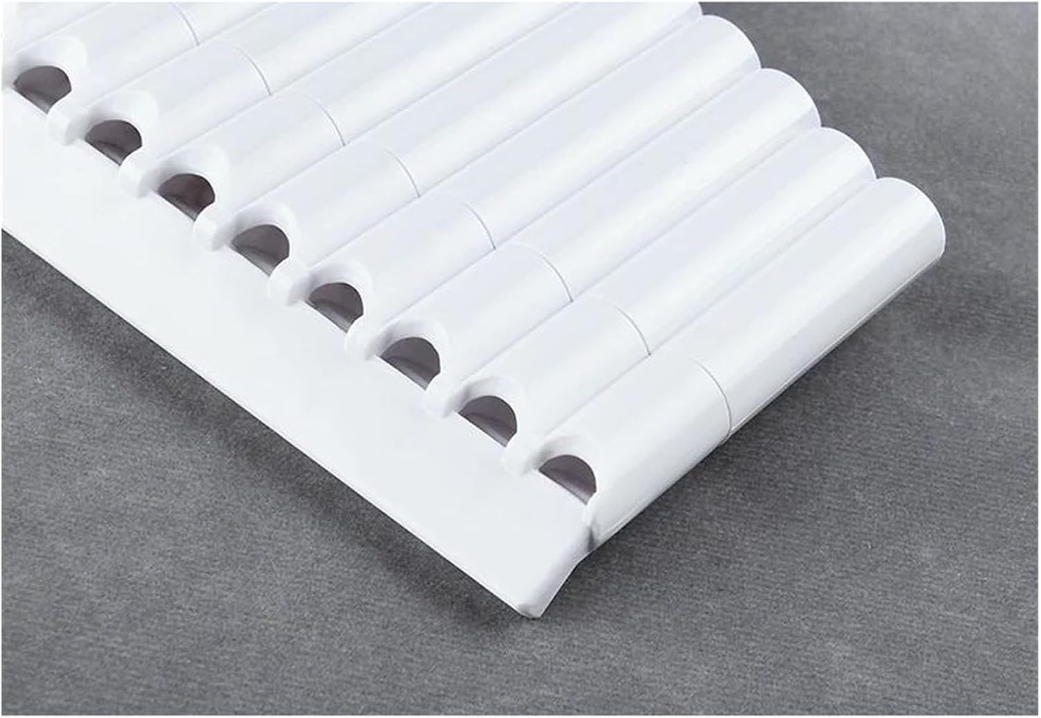 pan flute for beginners 18 Pipes Pan Flute Pan Pipe G Key ABS Plastic Traditional Woodwind Musical Instrument For Beginner And Musical Lover (Color : White-G)