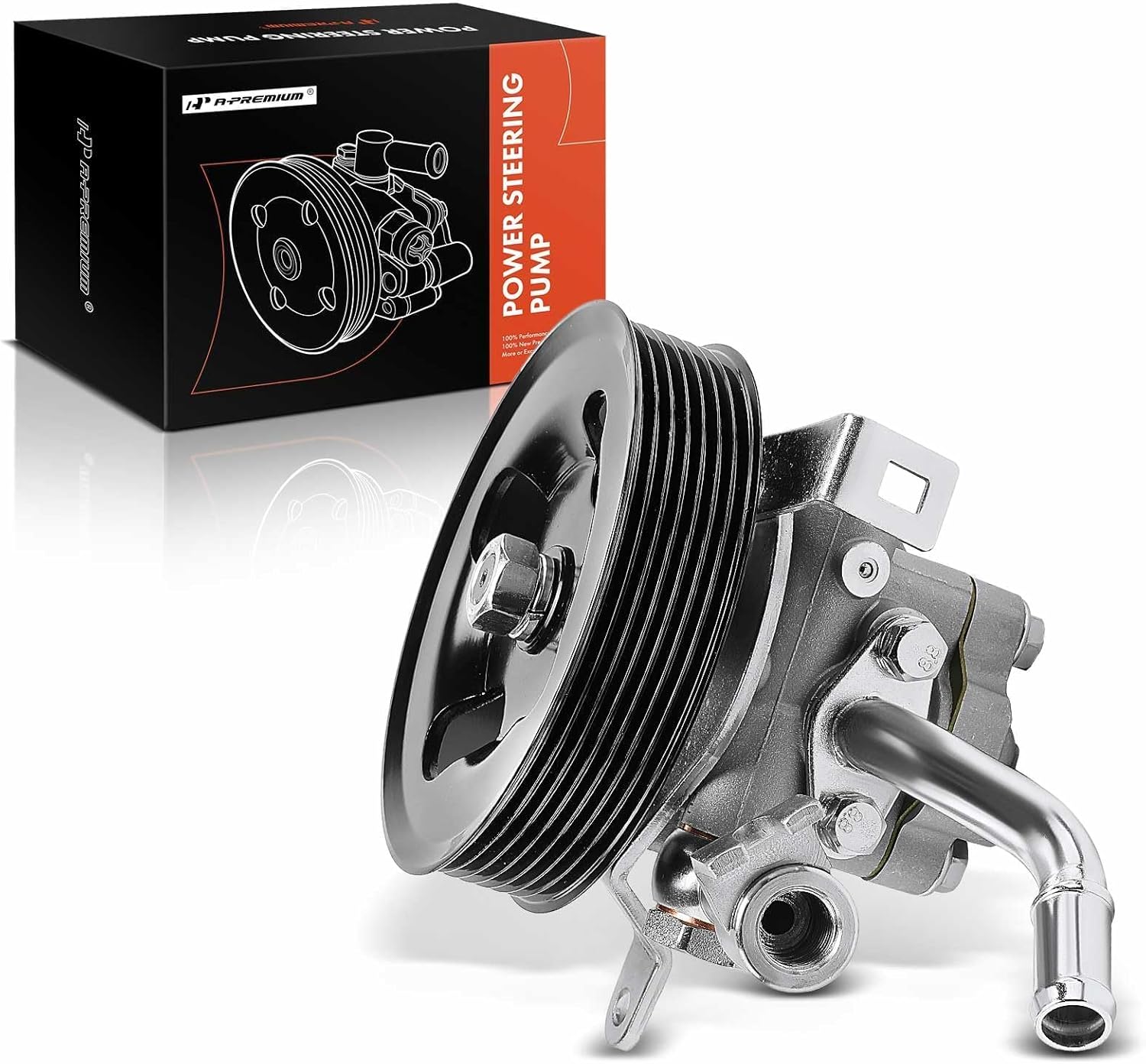 A-Premium Power Steering Pump, with Pulley, Compatible with Nissan Frontier 2005-2019, Pathfinder 2005-2012, Xterra 2005-2015 & Suzuki Equator 2009-2012, 4.0L, Replace# 491109CA0A, 49110EA200