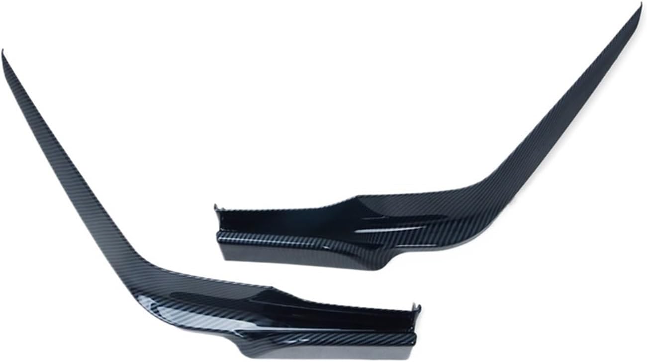 Front Rear Bumper Corner Cover Trim Compatible for Honda Civic 11th Sedan 2022 2023 2024 Carbon Fiber Car Anti-Collision Strip Accessories(Front-Carbon Fiber)