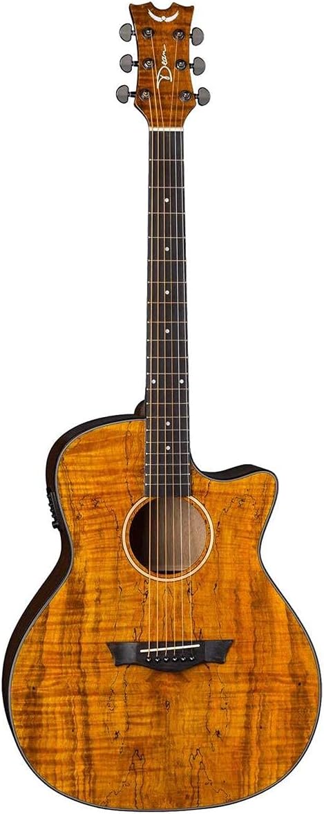 Dean AXS Exotic Cutaway Acoustic-Electric Guitar, Spalt Top