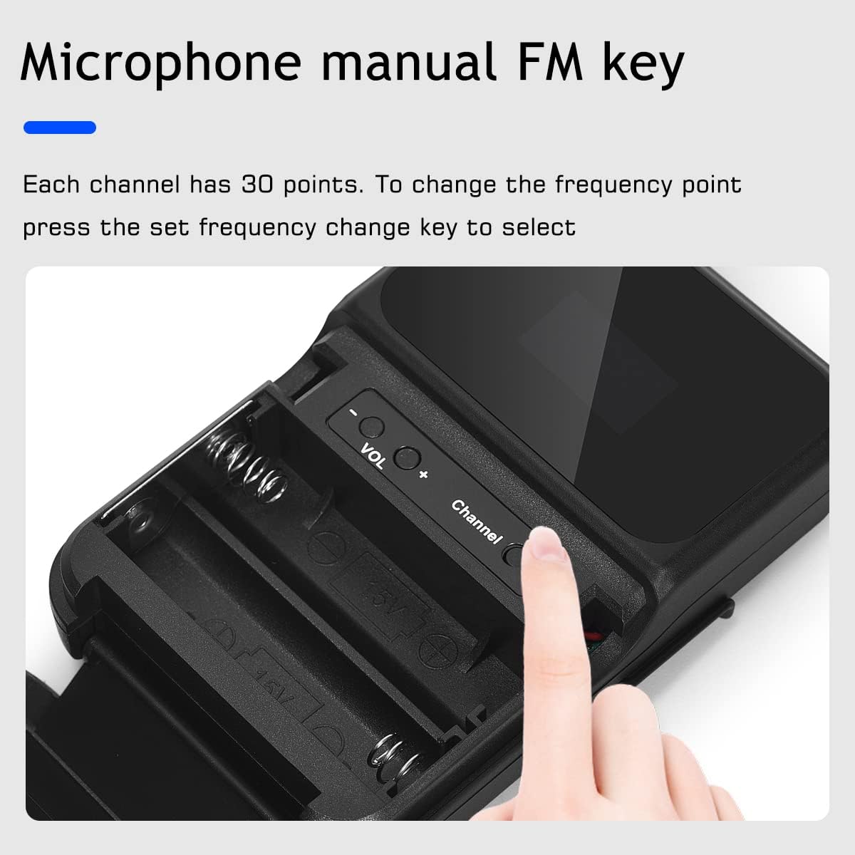 W IN-MIX UHF 4 Channel Wireless Microphone System with Cordless Handheld Lavalier Headset Mics, Adjustable Frequency, Long Range 260ft, Ideal for Church,Karaoke,Weddings, Events