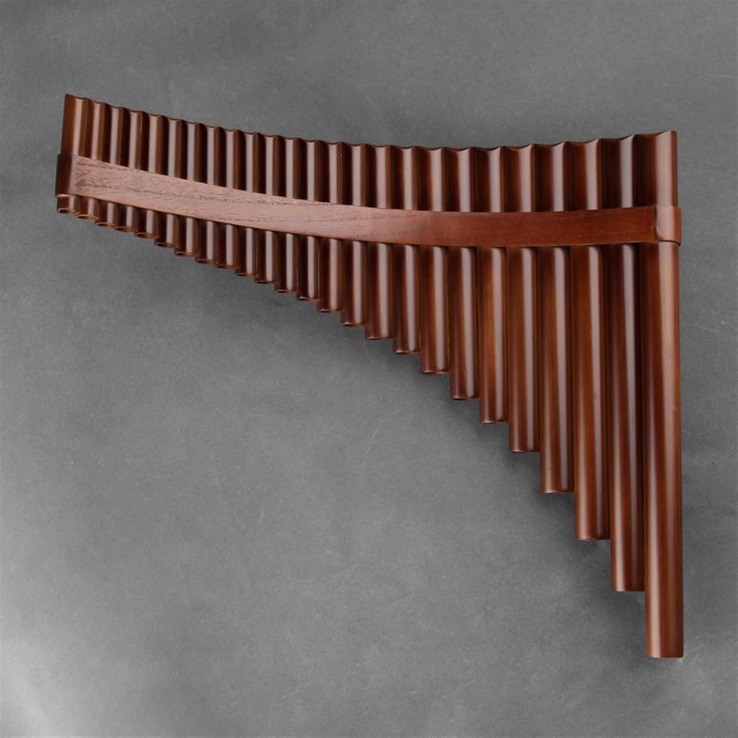 KESHUO 25 Pipes G Key Pan Flute Woodwind Instrument Bamboo Pan Flute Panpipes (Color : Left-Hand)