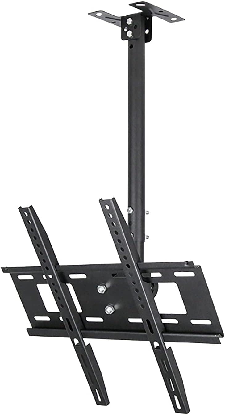 Floating TV Stand, Multifunction TV Wall Mount Ceiling TV Mount, Adjustable Wall Ceiling TV Bracket, Telescopic Height Adjustment, for 26-60 Inch Flat and Curved TVs Up T