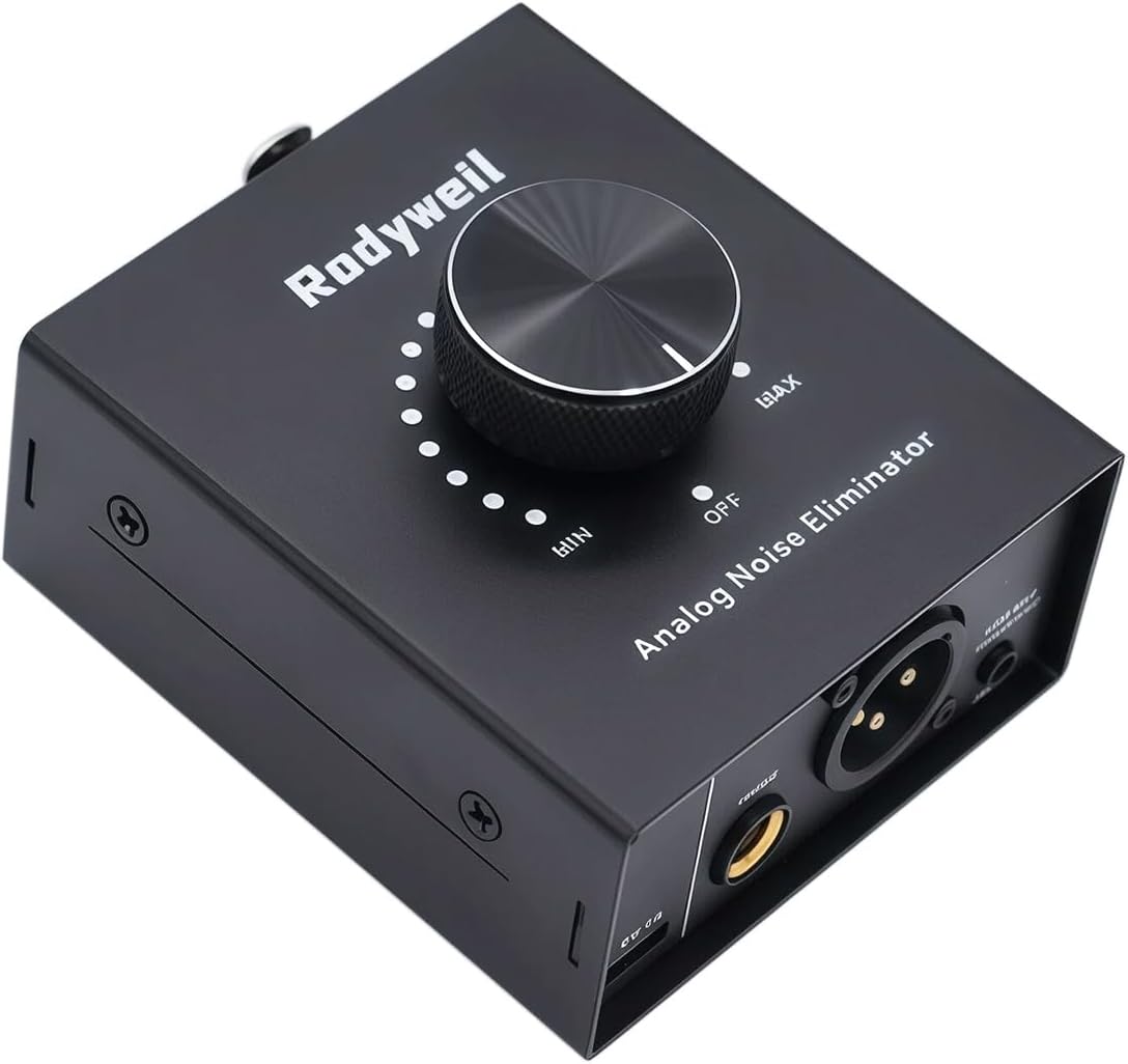 Vocal Noise Gate, Guitar Ground Loop Isolator,Feedback Suppressor,Hum Eliminator for Live Stage and Studio Signal Process,Full Analog Gear with XLR/TRS Line In/Out