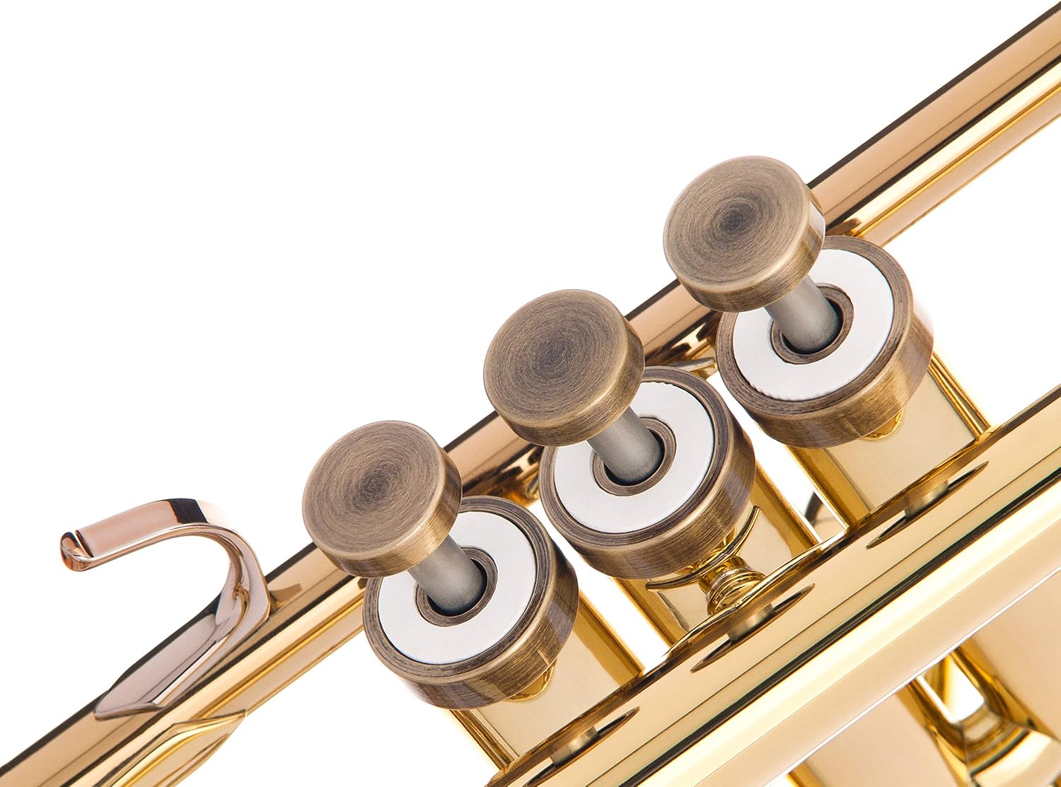 Trumpet Trim Kit for improving the sound. for all Yamaha & Stomvi Trumpet. Custom made KGUBrass (LIGHT, Antique Bronze Lacquer)