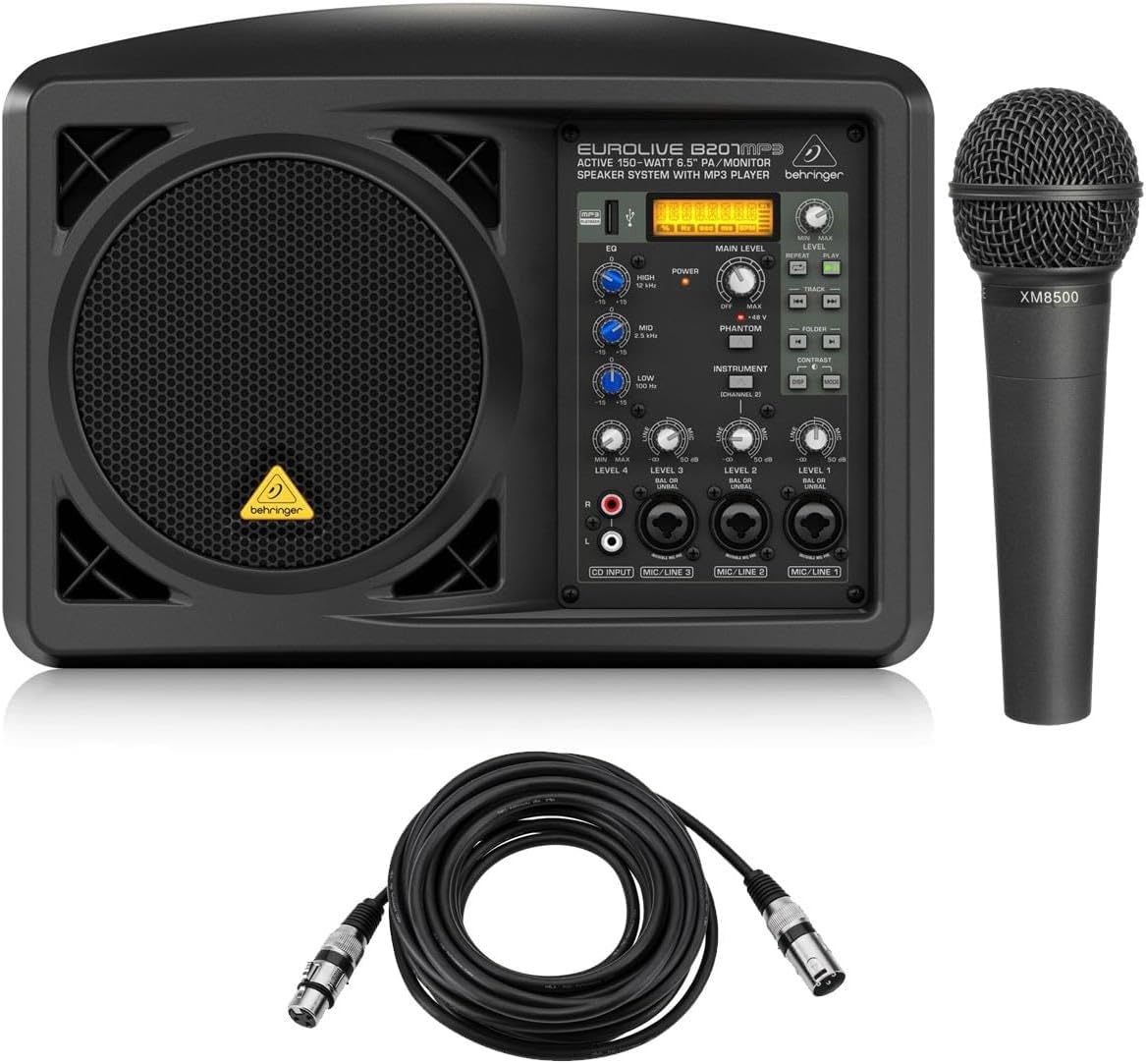 Eurolive B207MP3 Active 150-Watt 6.5