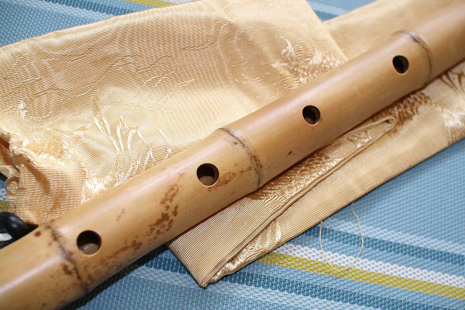 2.1 Pentatonic Shakuhachi with Root End 5 Holes w. natural Wudaguji. Zen Instrument