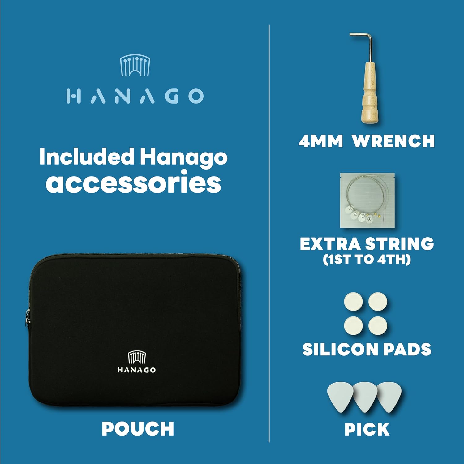 Korean Guitar Harp | Hanago [16 Keys and Chromatic 28 notes] - Single-Fretted Design with All Solid Wood(Colored Mahogany Top & Back) – Passive PickUp - Portable A4 Size