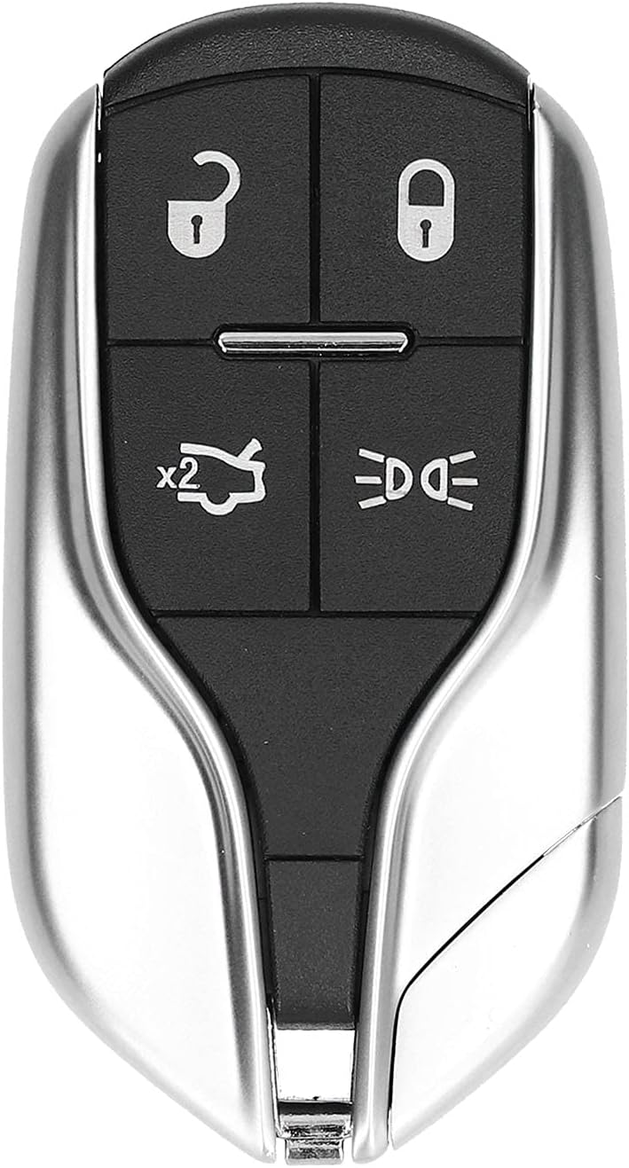 Car Key Fob, Remote Key, Keyless Entry Compatible with Ghibli 2014-2016, M3N-7393490 4-Button Replacement