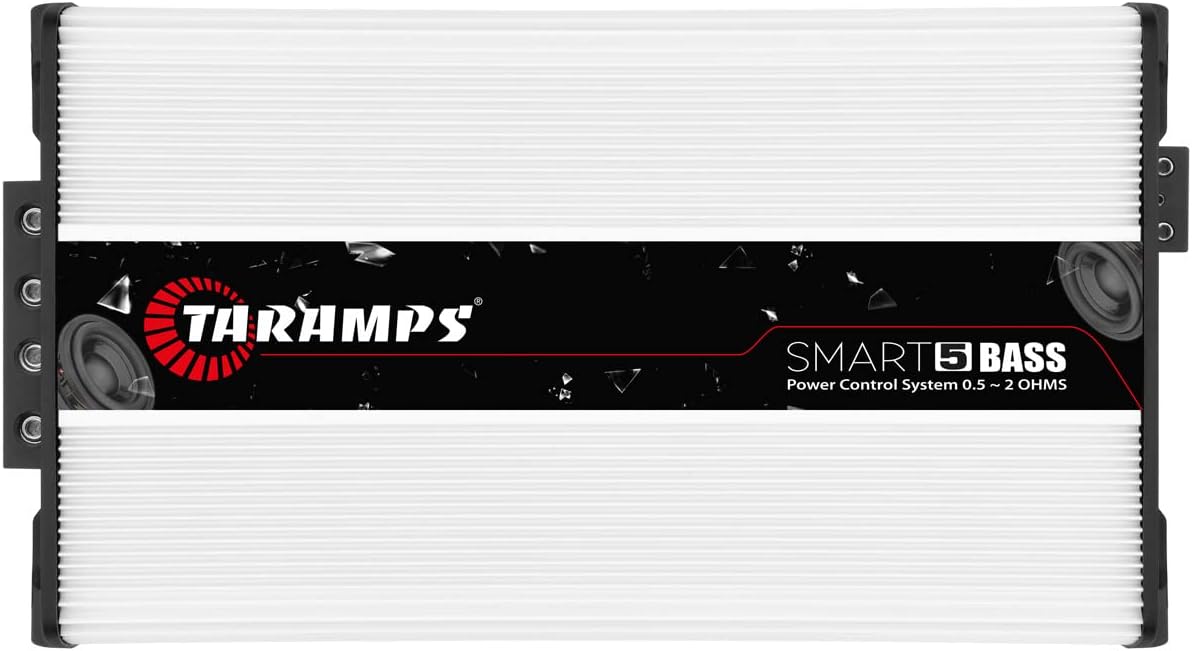 Taramps Smart 5 Bass Amplifier 0.5 to 2 Ohms 5000 Watts RMS, Multi Impedance, 1 Channel, High Power Class D, Monoblock, Great for Subwoofers, Smart 5k