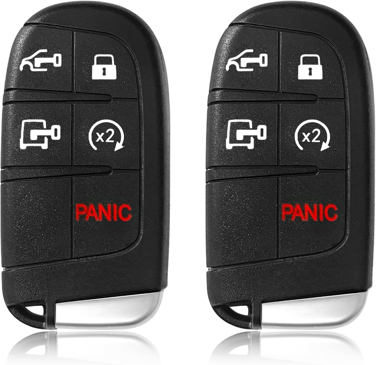 2 Keylessbest Replacement for 2022 2023 Dodge Ram Promaster Key Fob Remote Control M3N-40821302 5 Buttons 433MHz