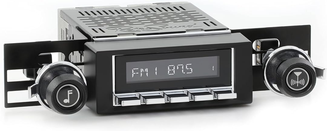 RetroSound RetroRadio AM FM Stereo 37-73 Chrome Compatible with 1970-81 Pontiac Firebird