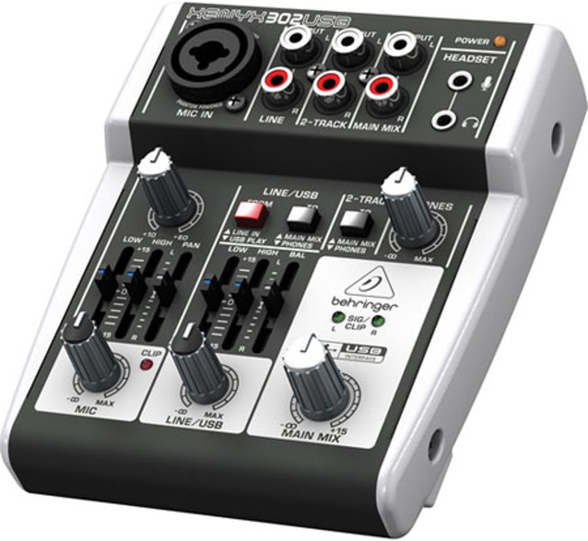 Behringer XENYX 302USB Premium 5-Input Mixer with XENYX Mic Preamp and USB/Audio Interface