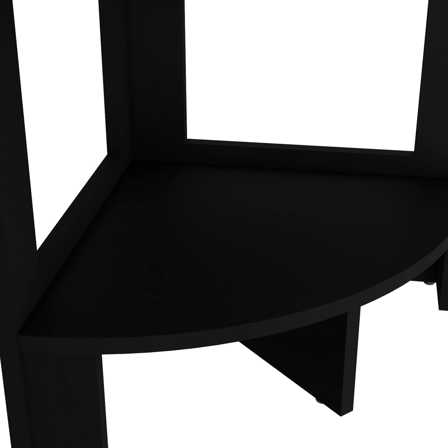 Corner Shelf 3 Tier Storage: Modern Triangular Wooden Design for Small Spaces - Compact Wall Mount Display Organizer for Apartments & Home Office