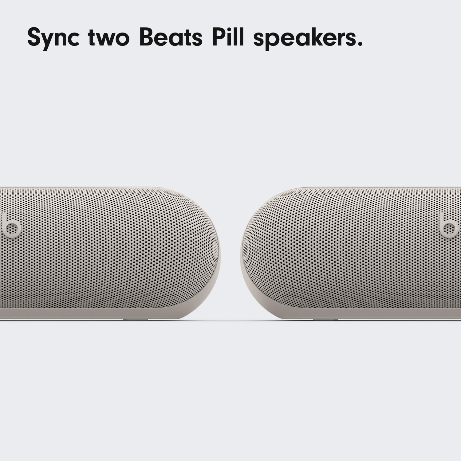 Beats Pill x Kim Kardashian - Wireless Bluetooth Speaker and Portable Charger via USB-C - Up to 24 Hours Battery Life, IP67 Water Resistant, Apple & Android Compatible, Built-in Mic – Light Gray