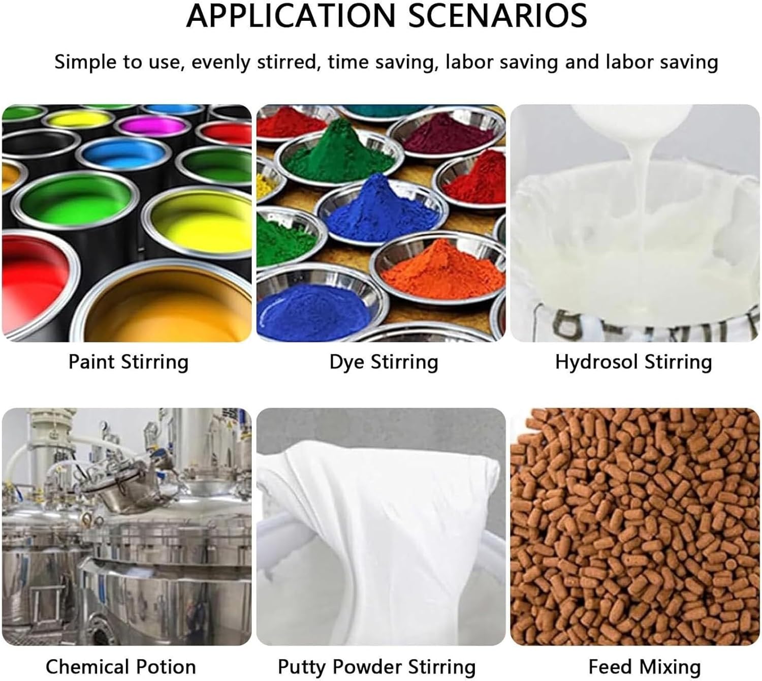 Air Agitator,Stand Paint Mixer,Paint Stirring Machine,Electric Tank Mixer Machine,0-1000Rpm Speed Adjustment,for Viscous Liquid Ink Dye Chemicals