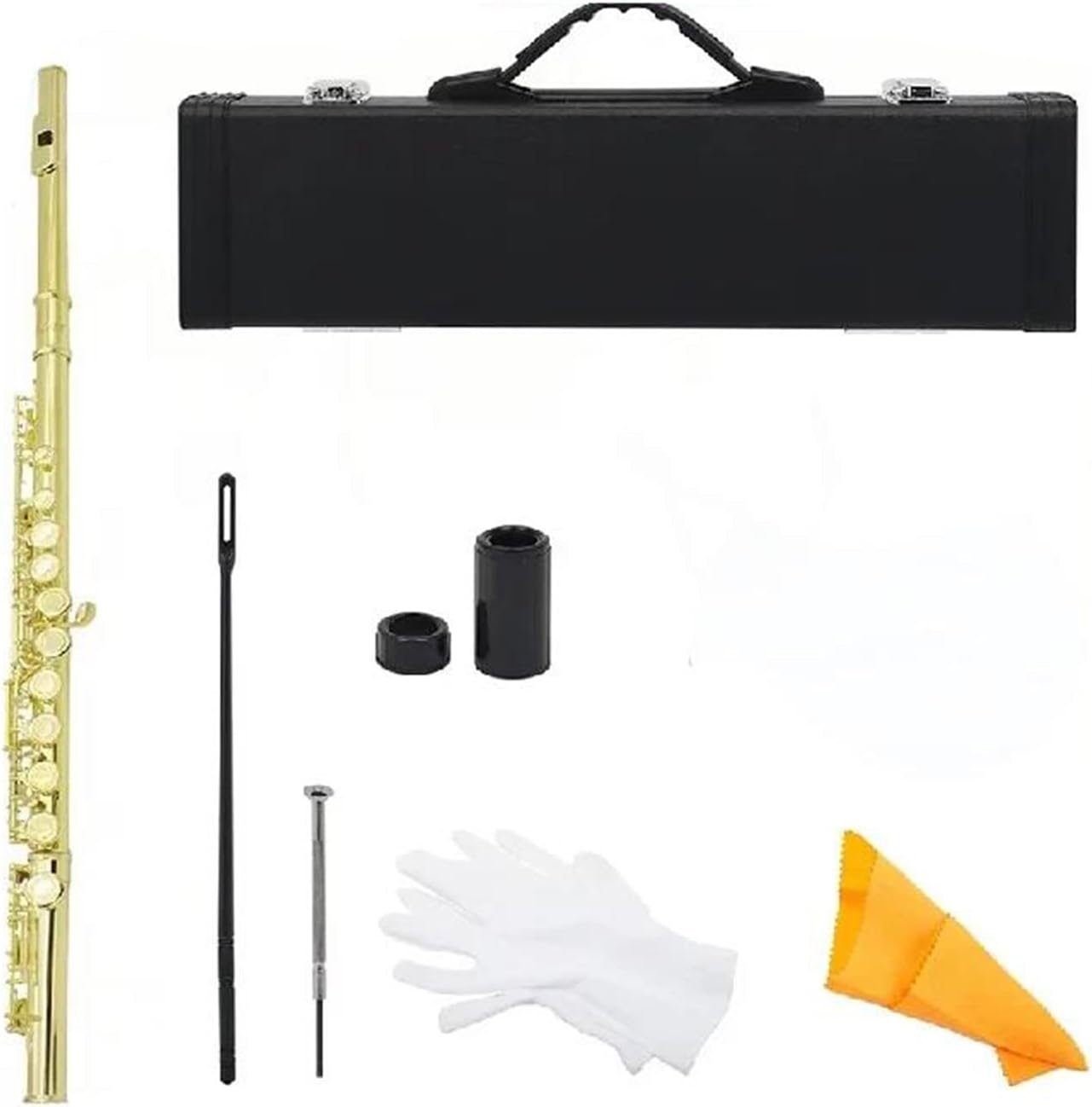 Professional Flute 16 Hole C Flute With Closed Holes And E Key Woodwind Instrument