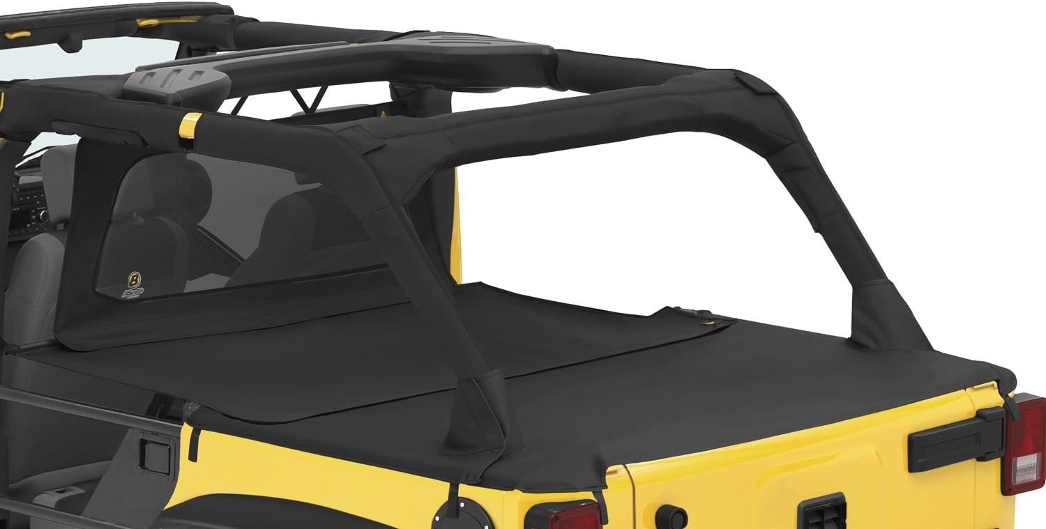 Bestop 9003435 Black Diamond Duster Deck Cover Extension for 2007-2018 Wrangler Unlimited