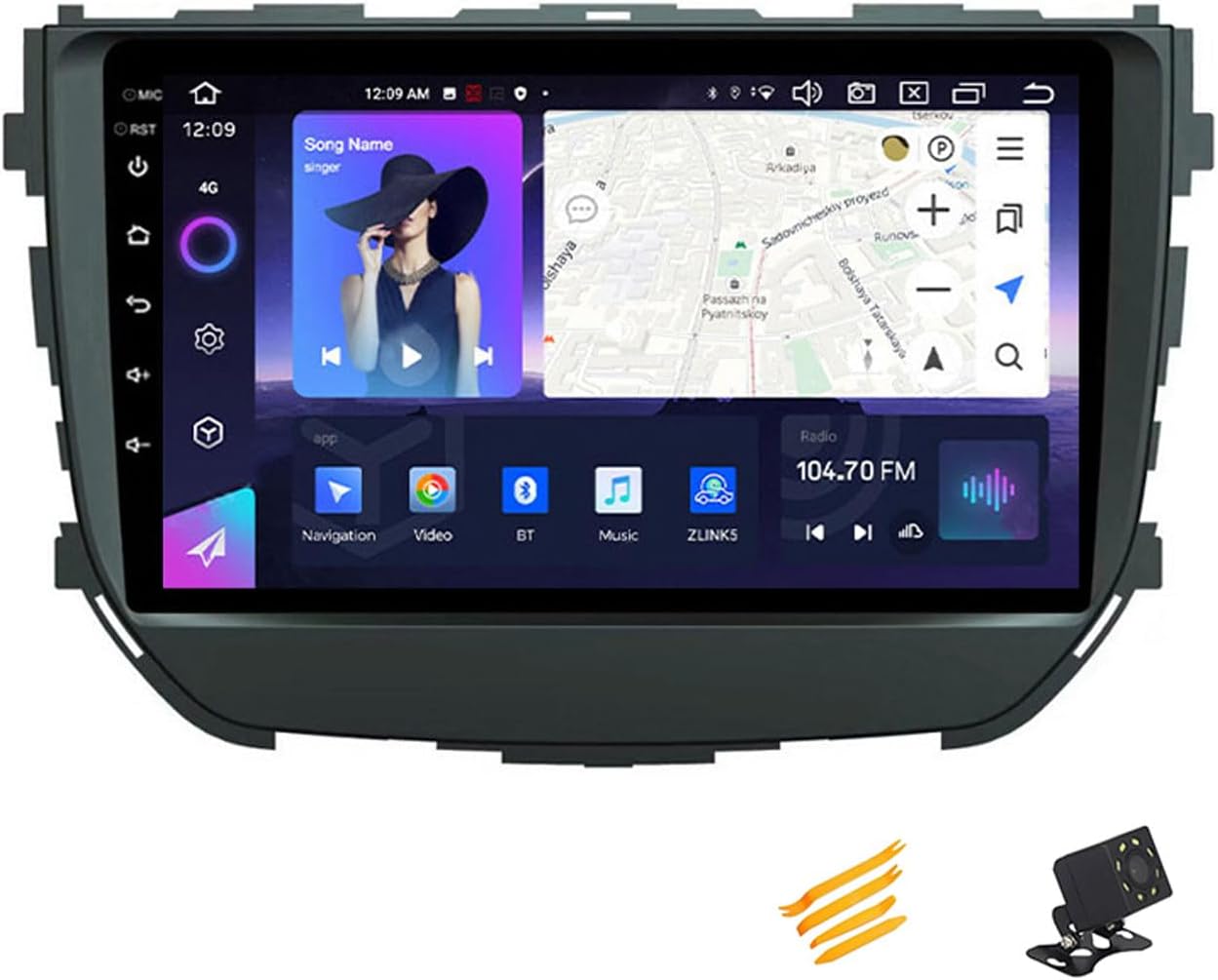 Android 13 Car Stereo Bluetooth Car Play 2 DIN Touch Screen Compatible with Suzuki Brezza 2016~2018 9in QLED Display Car Radio with Navigation Android Auto FM RDS SWC,8 Core NF7 8G+256G