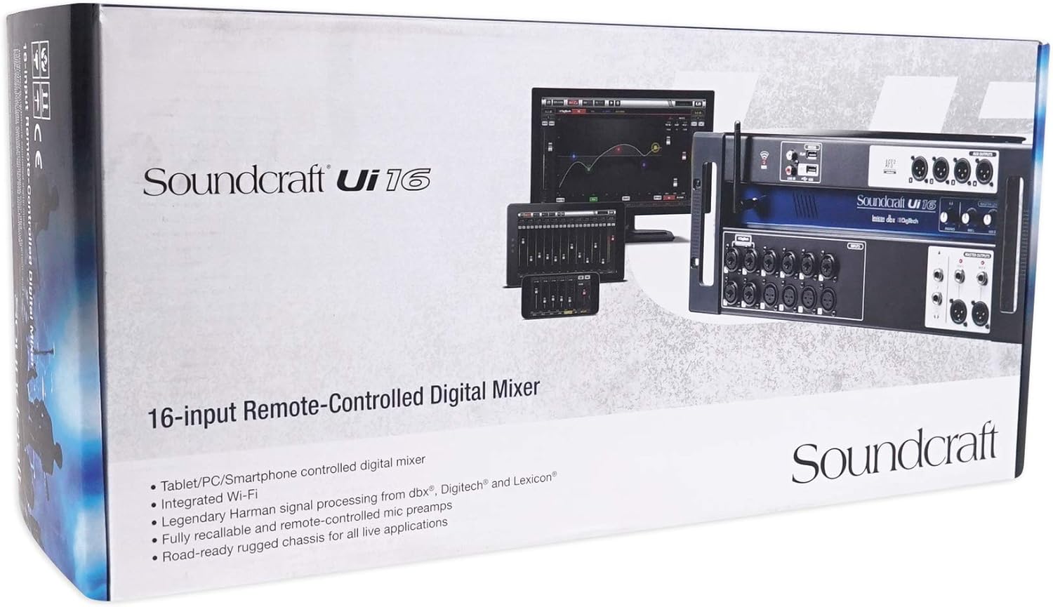 Audiosavings Bundle (1) Soundcraft Ui16 16 Input Digital Soundboard Mixing Console Mixer 4 Church/School (Items 1)