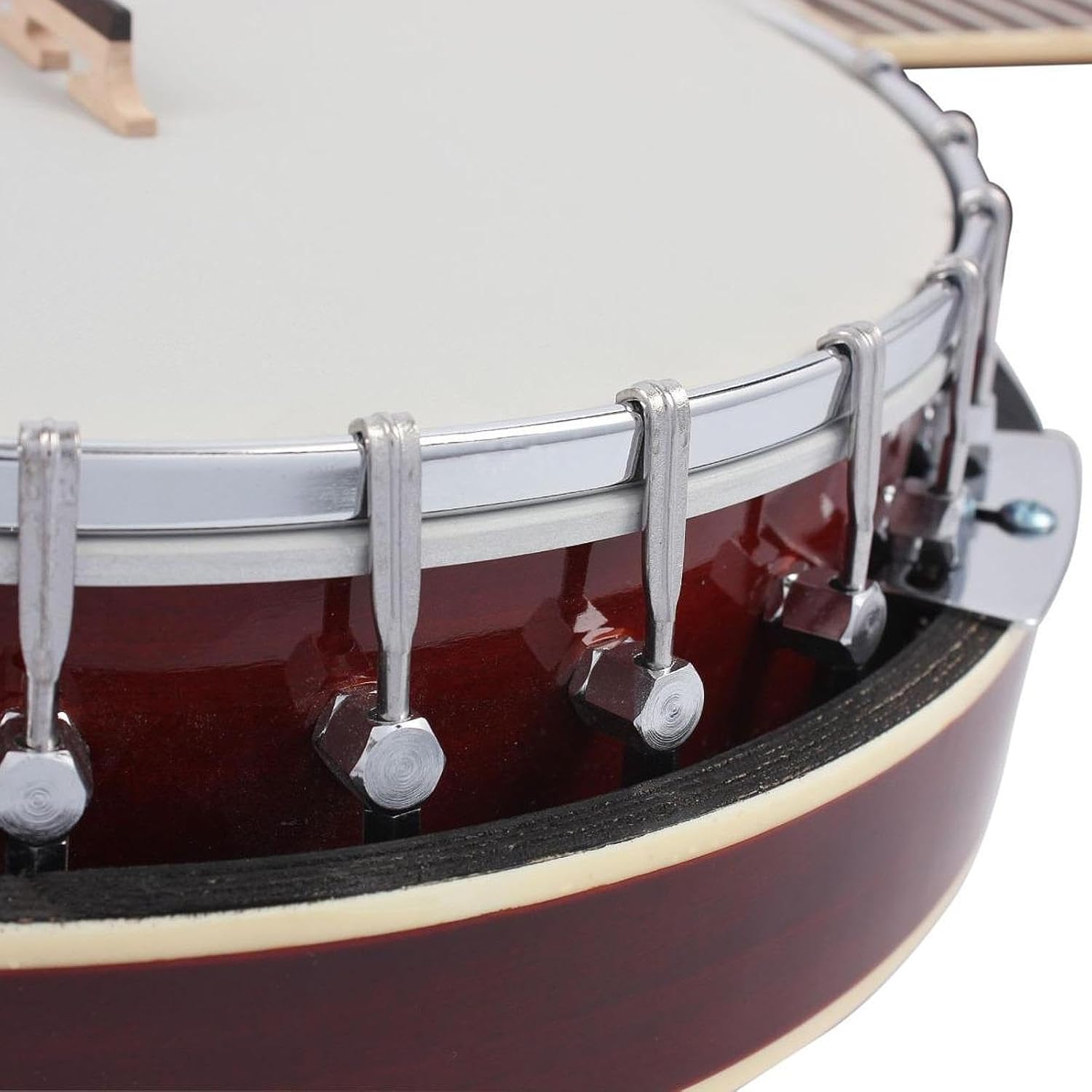 6 String Banjo Instrument with Carry Bag Educational Banjo Beginner Kit Stringed Musical Instrument for Stage Practice