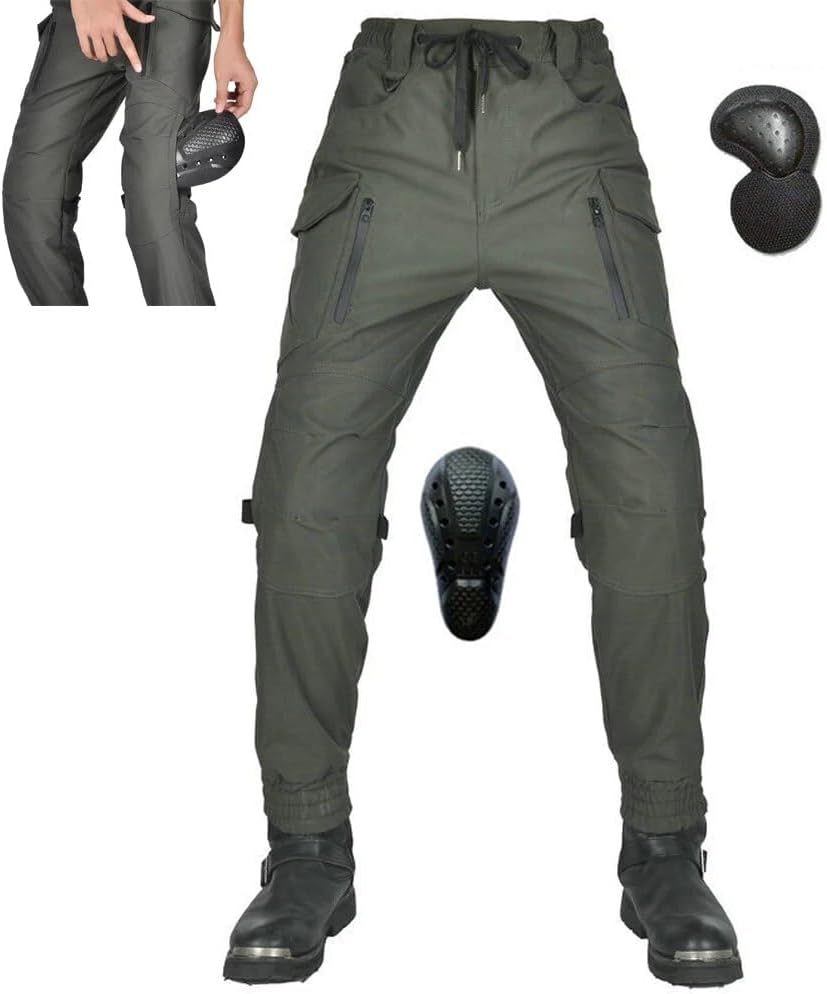 Waterproof Windproof Reflective Men Women Motorcycle Riding Pants with CE Armor Motocross Racing Motorbike Cycling Trousers