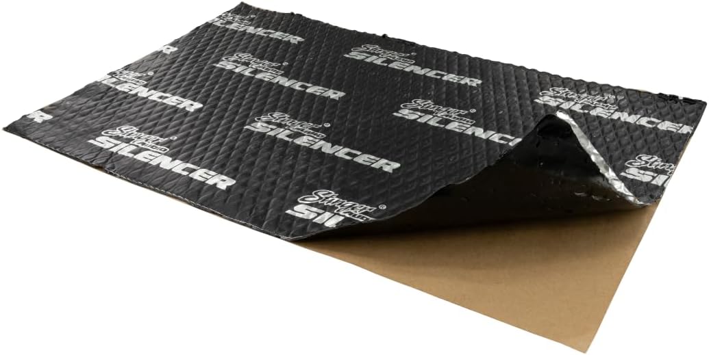 Stinger Audio Silencer Car Sound Deadening Material, Automotive Noise Dampening, Aluminum Butyl Mat, 80 mil 36 sqft, 27 Self-Adhesive Sheets, 12