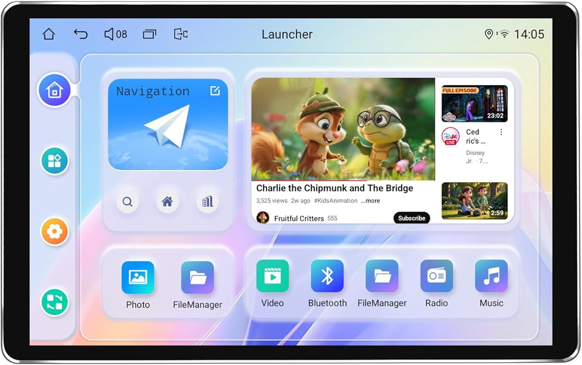 Joying 10.1 Inch Double Din Car Stereo, Car Radio with Apple Carplay & Android Auto, 4GB+64GB Android 13 Head Unit with Mirror Link, AM/FM, Bluetooth, SWC, GPS(JY-UTD10N4)