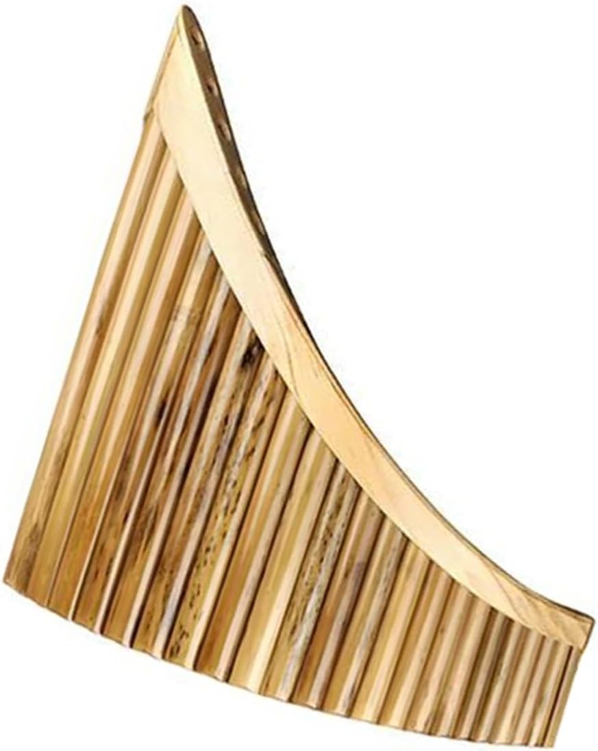 25 Pipe C Key Pan Flute C Key 22 Pipe Bamboo Pan Flute Handmade Woodwind Performance Practice Instrument(22 C LEFT)