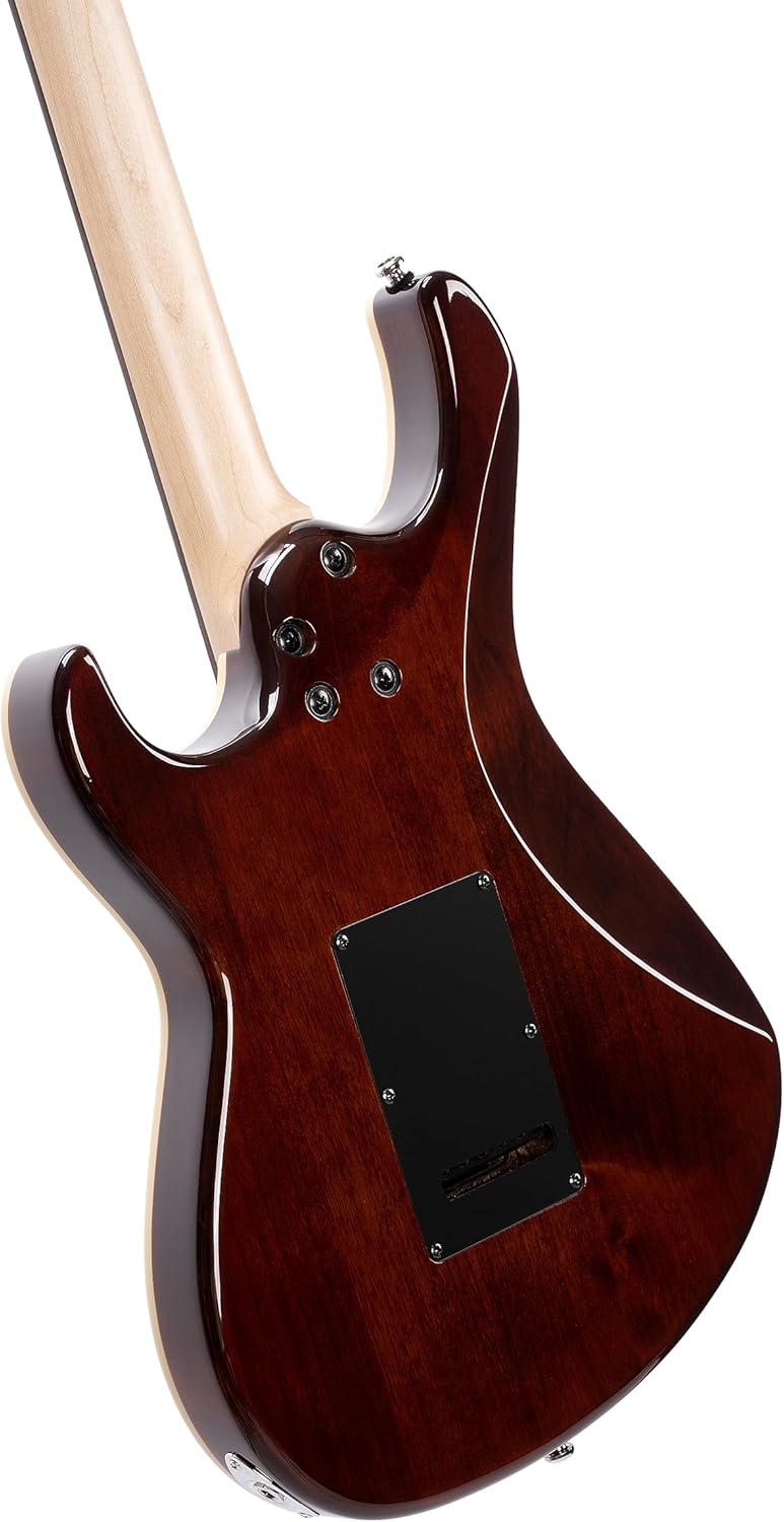 Cort G280 Select Flame Top 6-String Electric Guitar, Transparent Black Finish (G280SELECTTBK)