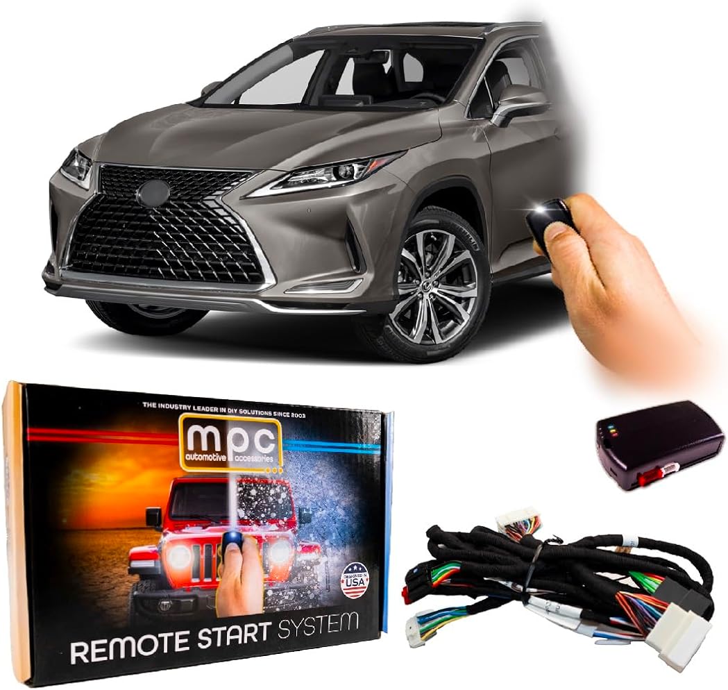 MPC Remote Start Kit Compatible with Lexus RX350L 2020-2022 || Plug in T-Harness || Lock 3X to Start || USA Tech Support