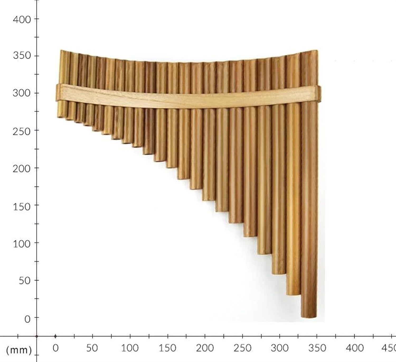 Handmade Wood Bamboo Pan Flute 22 Pipes Woodwind Musical Instruments (Color : Left)