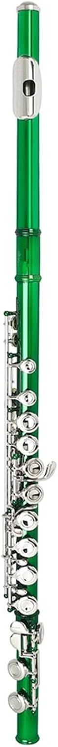 Flutes 16 Holes Flute Cupronickel Woodwind Instrument Green C Tone with Leather Box Accessories