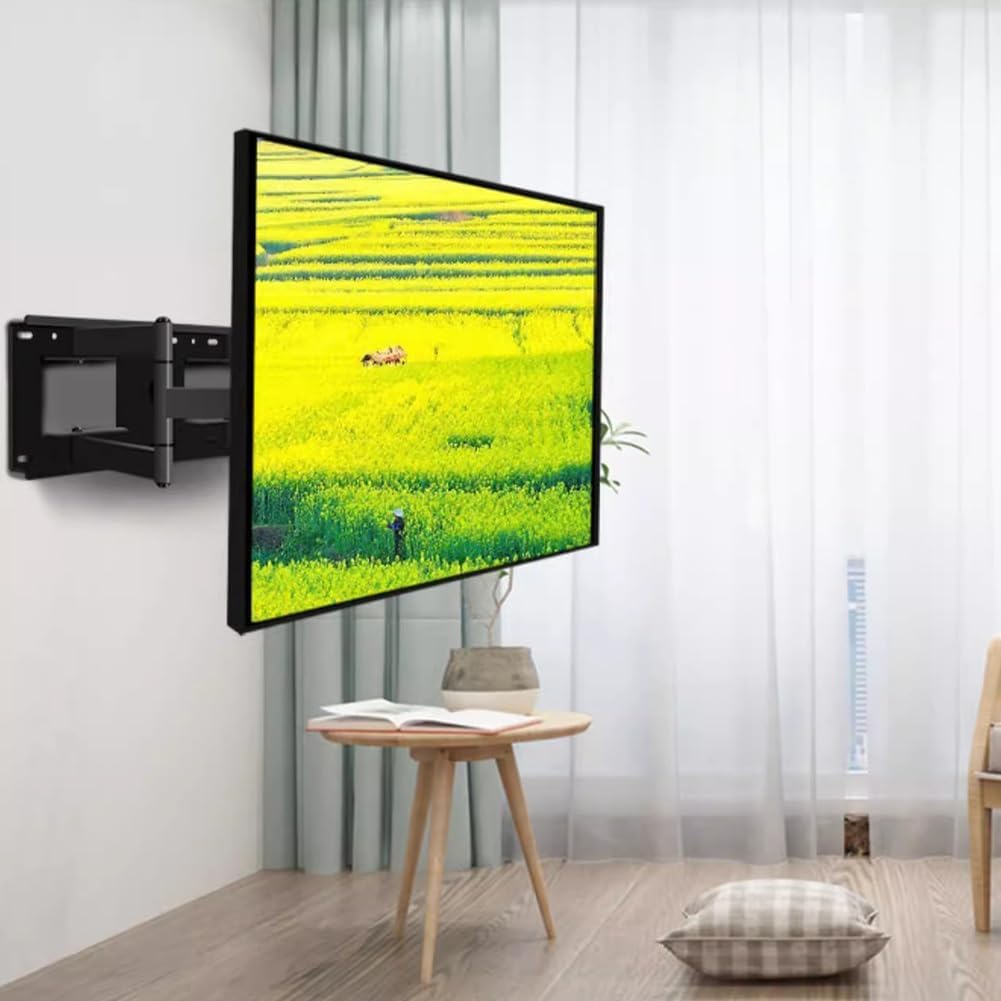 Full Motion TV Wall Mount for 70-120 Inch, TV Wall Mount LED Flat Panel Screens Bracket, Bedroom Living Room Office Adjustable Bracket, Extension Range 6.5-66cm