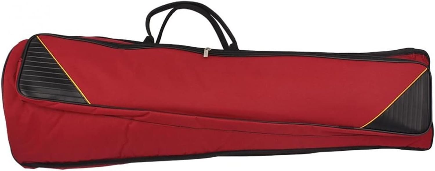 Saxophone Parts Tenor Trombone Backpack Add Sponge Instrument Bag Waterproof Blue/Red/Black Optional (Color : Red)