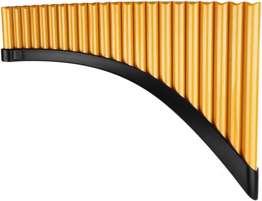 22 Pipes Resin Pan Flute G Key Pan Pipes Woodwind Instrument Traditional Musical Instrument Pan flute (Right Hand)