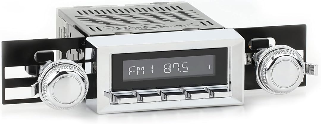 RetroRadio Compatible with 1977-83 Jeep CJ5 Features Include Bluetooth, AUX, AM/FM LAC-M1-116-03P-73PJ2
