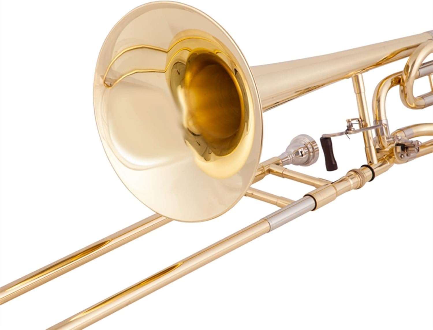 FLFL Student Trombone B Flat to F Key Tenor Trombone Musical Instrument Brass Band