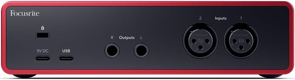 Focusrite Scarlett 2i2 4th Gen USB-C Audio Interface Bundle with PreSonus Eris 3.5 Studio Monitors Recording Shield Condenser Microphone Headphones and Cables