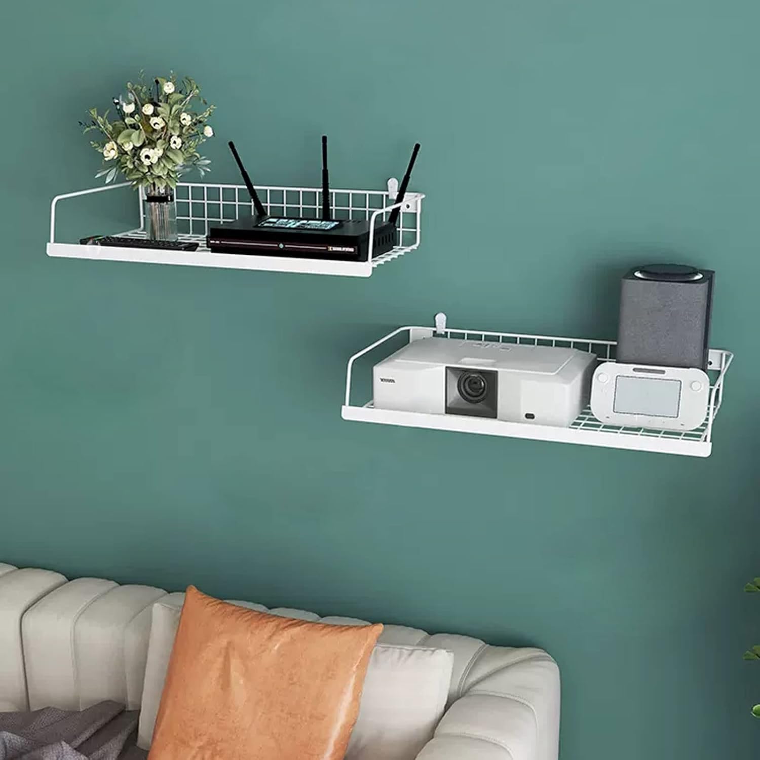 Wall Shelf Floating Shelf Wall mounted TV Shelf TV Stand TV Media Console DVD projector Set-top box Router Storage Shelf Utility Shelve Gaming Shelf Home Entertainment Center Wall Mount Corner Shelves