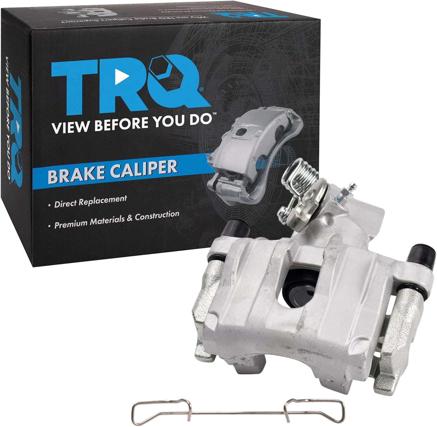 TRQ Rear Left Brake Caliper w/Bracket Drivers Side Compatible with 2009-2013 Mazda 3